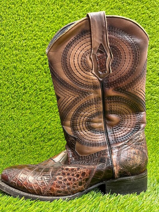 Nelore Mens Size 8 Brown Classic Outdoor Leather Pull On Cowboy Western Boots main image 8